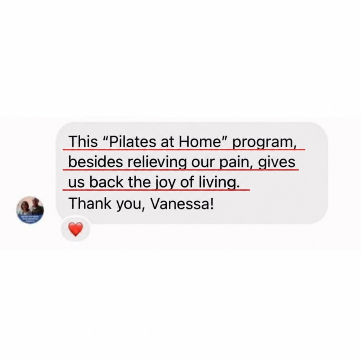 Student testimonial